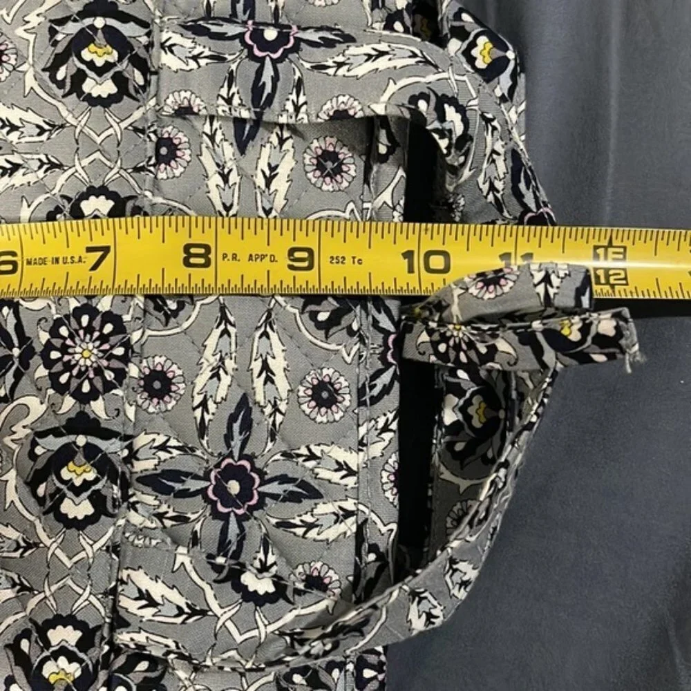 Jewelry/Toiletry Bag Tapestry Gray Blue Paisley #0008
